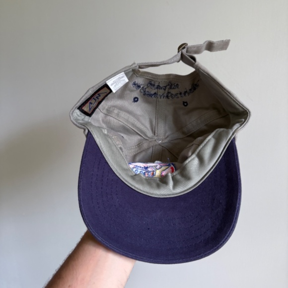 vintage YUM YUM CANDY baseball hat 2 tone embroided french since 1929 - Picture 7 of 8